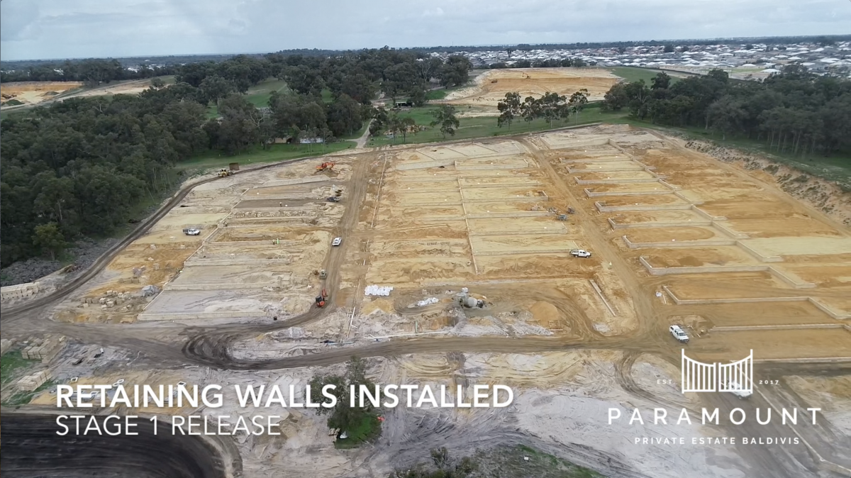 Paramount Private Estate Baldivis — Construction Update October